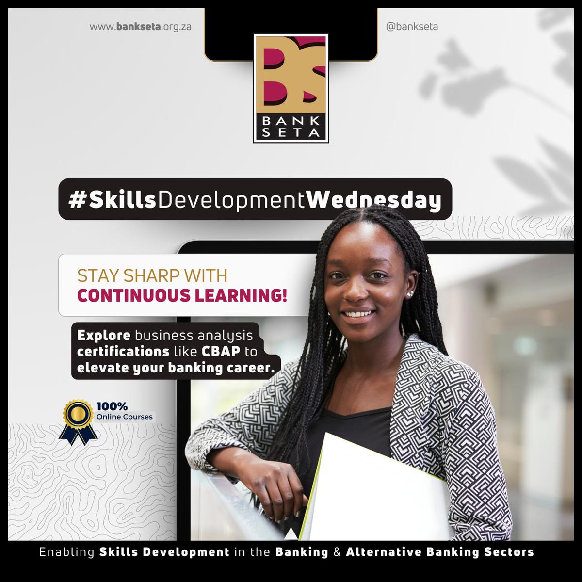 Stay sharp with continuous learning! 📚 Explore business analysis certifications like CBAP to elevate your banking career." #Certifications #SkillsGrowth