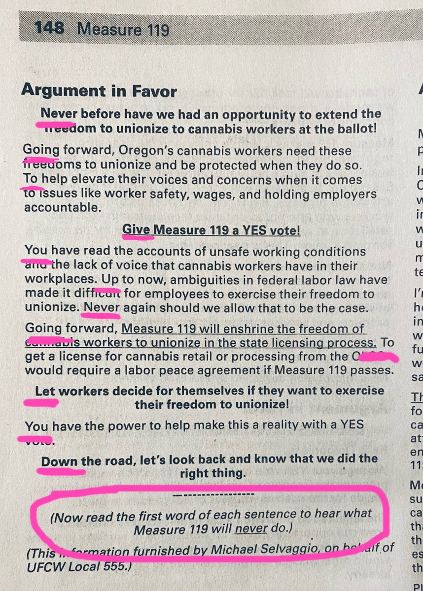 DVS_Graphics's tweet photo. When you get Rick Rolled by Oregon’s Voting Pamphlet, thanks measure 119 for an epic laugh. #Oregon #vote #rickrolled https://t.co/pIZjkquU8a