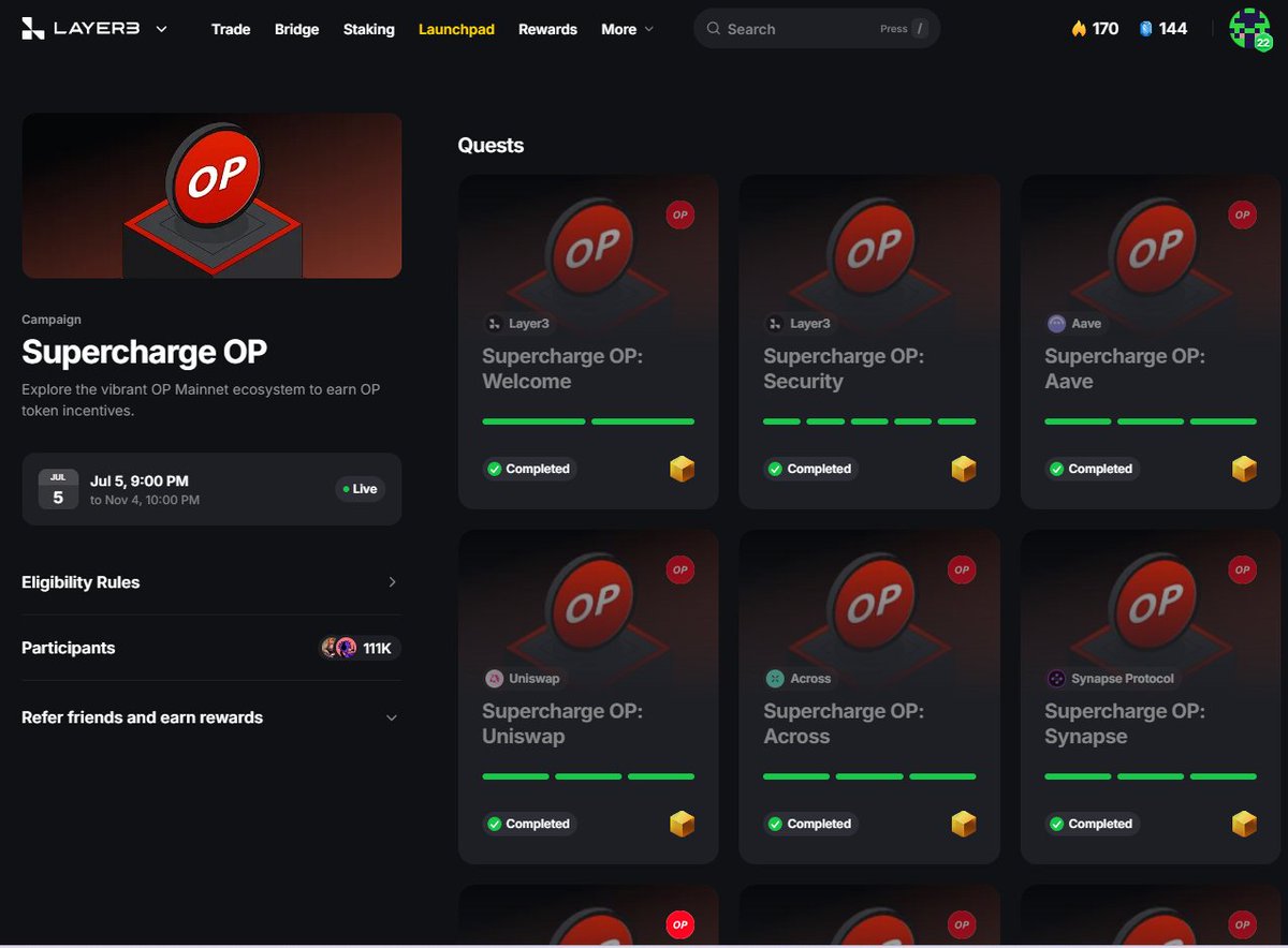 Bearcrypto2021's tweet photo. Làm tiếp Airdrop #OPtimism SS6 (Đợt 6) 👇👇👇

-Trong 5 đợt airdrop trước đó tổng số token $OP đã được phân phối là 250 triệu $OP 🥳

-Chúng ta còn tới  550 triệu $OP có sẵn cho các đợt airdrop trong tương lai !!!! ☺️

-HƯỚNG DẪN: 👇👇👇

-Layer 3 dễ làm và sáng cửa húp nhất 1 task vài phút là xong làm trên chính mạng optimism phí thì cực rẻ, anh em nên cố gắng làm hết loạt task này nhé :
-Link: https://t.co/Ftg2r8OAhk

-Đây là danh sách các dự án trong hệ sinh thái cho anh em xào tx thêm : "Superchain Eco" 
-Link: https://t.co/9H3qsOsM1t 

-Tổng hợp các mạng hỗ trợ thuộc vào dòng superchain của @Optimism  (#Zora , #Mode , #Base , #Metal , #Fraxtal , #mint )