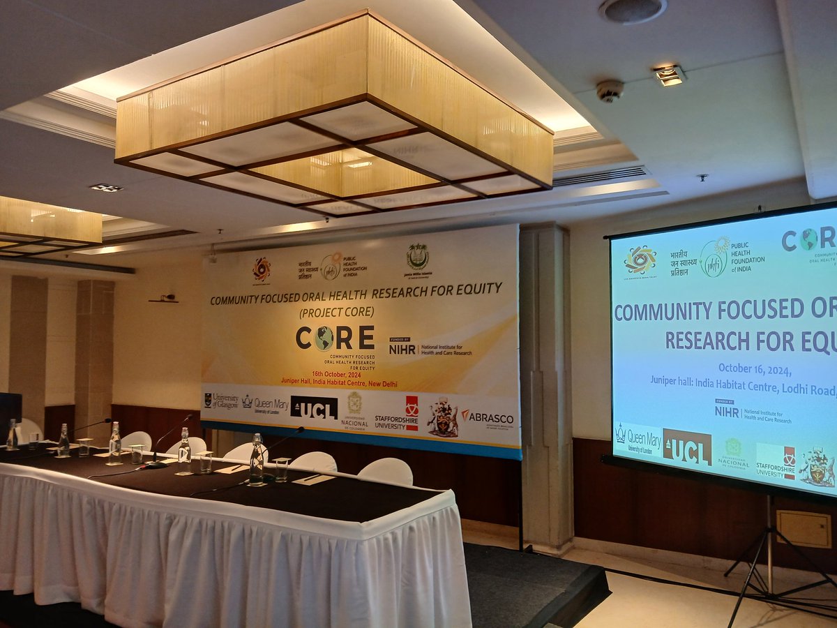 Delhi launch for our NIHR project CORE thecoreprogramme.co.uk