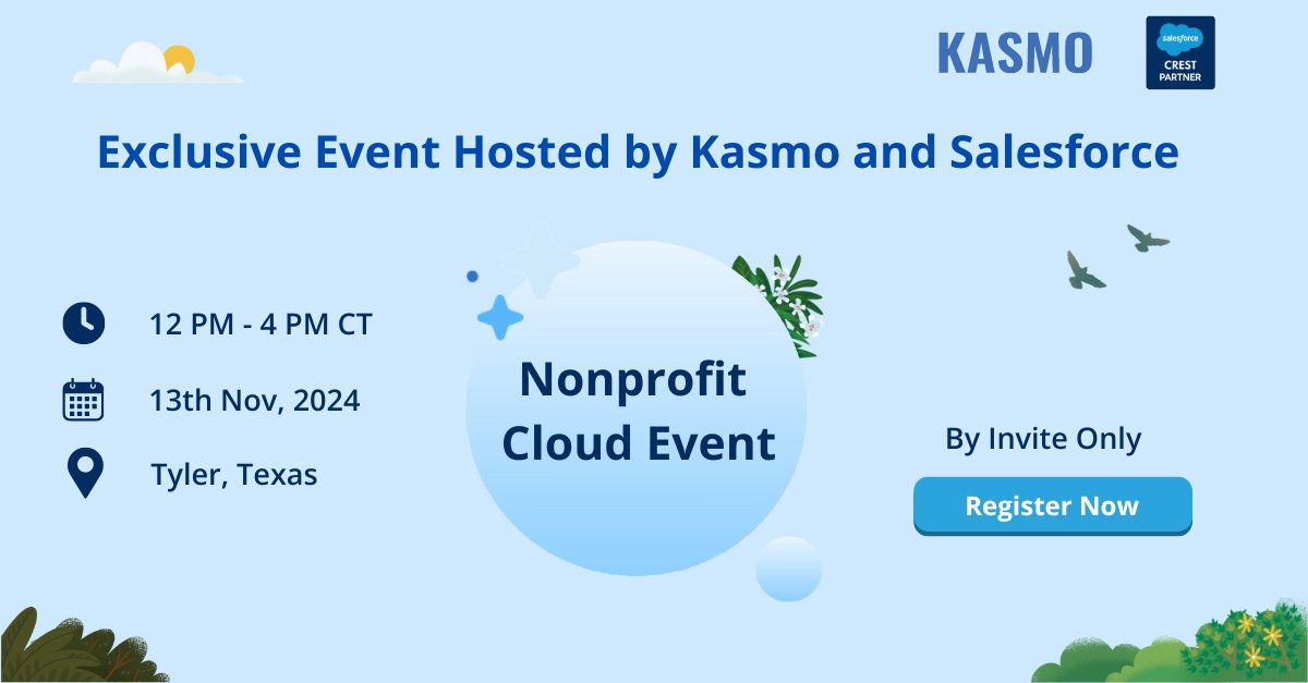 Kasmodigital's tweet image. Ready to supercharge your nonprofit&apos;s mission?  

Learn how to streamline your operations and engage donors effectively with #SalesforceNonprofitCloud.

Register now:
bit.ly/3B7yziZ
 
#Salesforce #salesforcenonprofit #nonprofit #npsp #nonprofitcloud #Kasmo #TylerTX