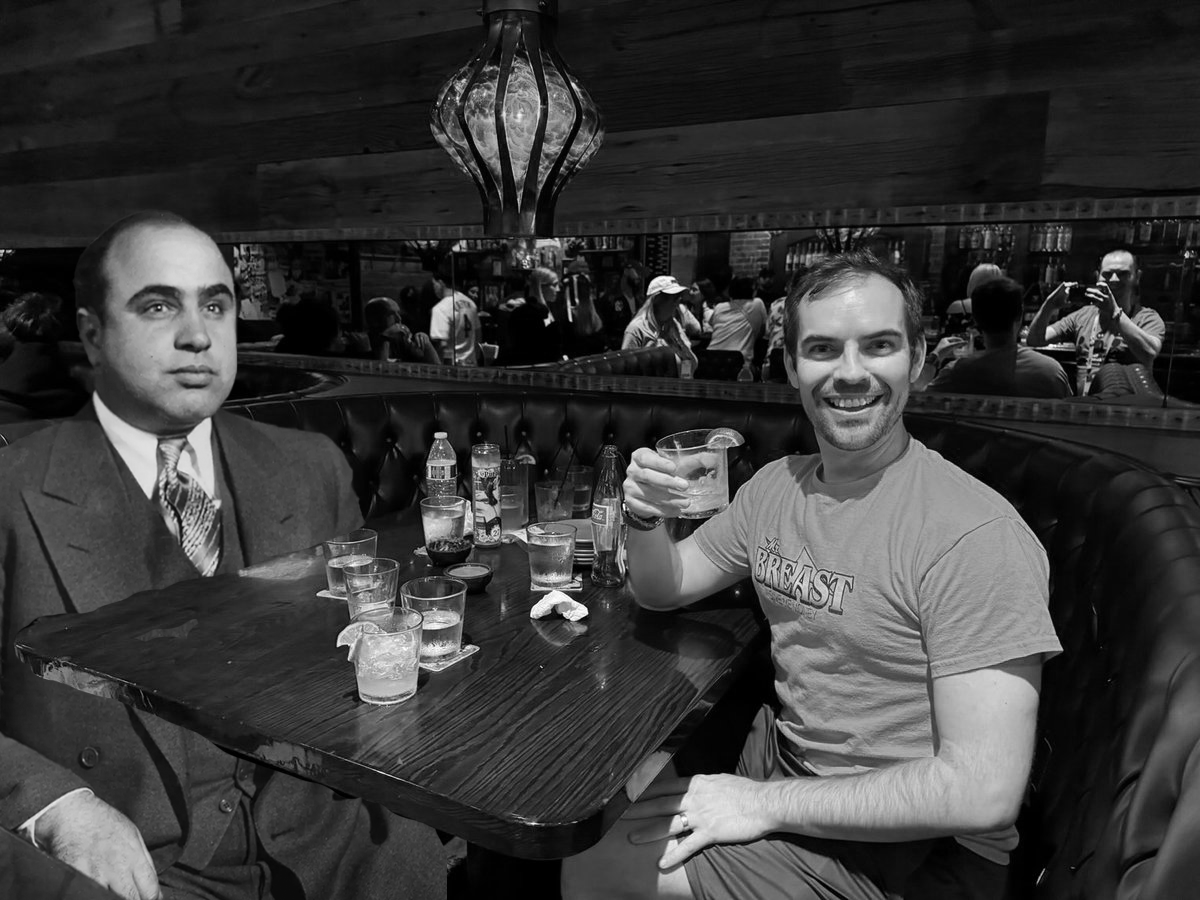 JohntheBopper's tweet photo. @jacksfilms Al Capone makes Jack an offer he can't refuse #YIAYtable https://t.co/ip9ckasUG8