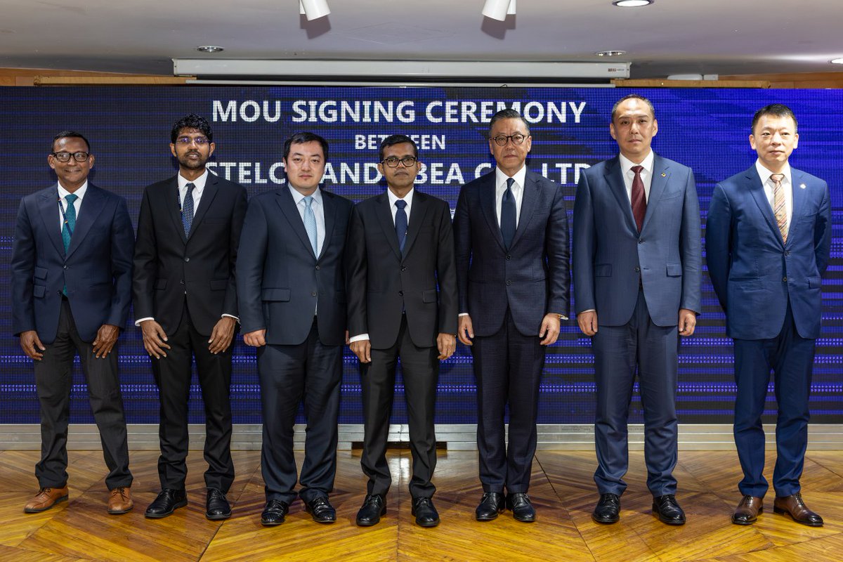 HussainFahmy09's tweet photo. We are thrilled to announce that STELCO has officially signed a Memorandum of Understanding with TBEA Group Co., Ltd., China. This landmark agreement is a significant step forward in enhancing the Maldives’ energy infrastructure.

Key highlights of the partnership include:

High-Capacity Transmission Line: Connecting Male, Villigili, Gulhifalhu, and Thilafushi, creating a robust network to meet the energy demands of these vital regions.

150MW Dual-Fuel Power Plant: Development of a central facility to substantially increase our power generation capabilities, ensuring a stable and reliable energy supply.

Commitment to Sustainability: This collaboration aligns with STELCO’s vision for sustainable growth, addressing the rising energy demands with innovative solutions for the future.

We extend our deepest gratitude to His Excellency President @MMuizzu for his visionary leadership and unwavering support. Stelco is honored to contribute to a reliable, sustainable future for all Maldivians.