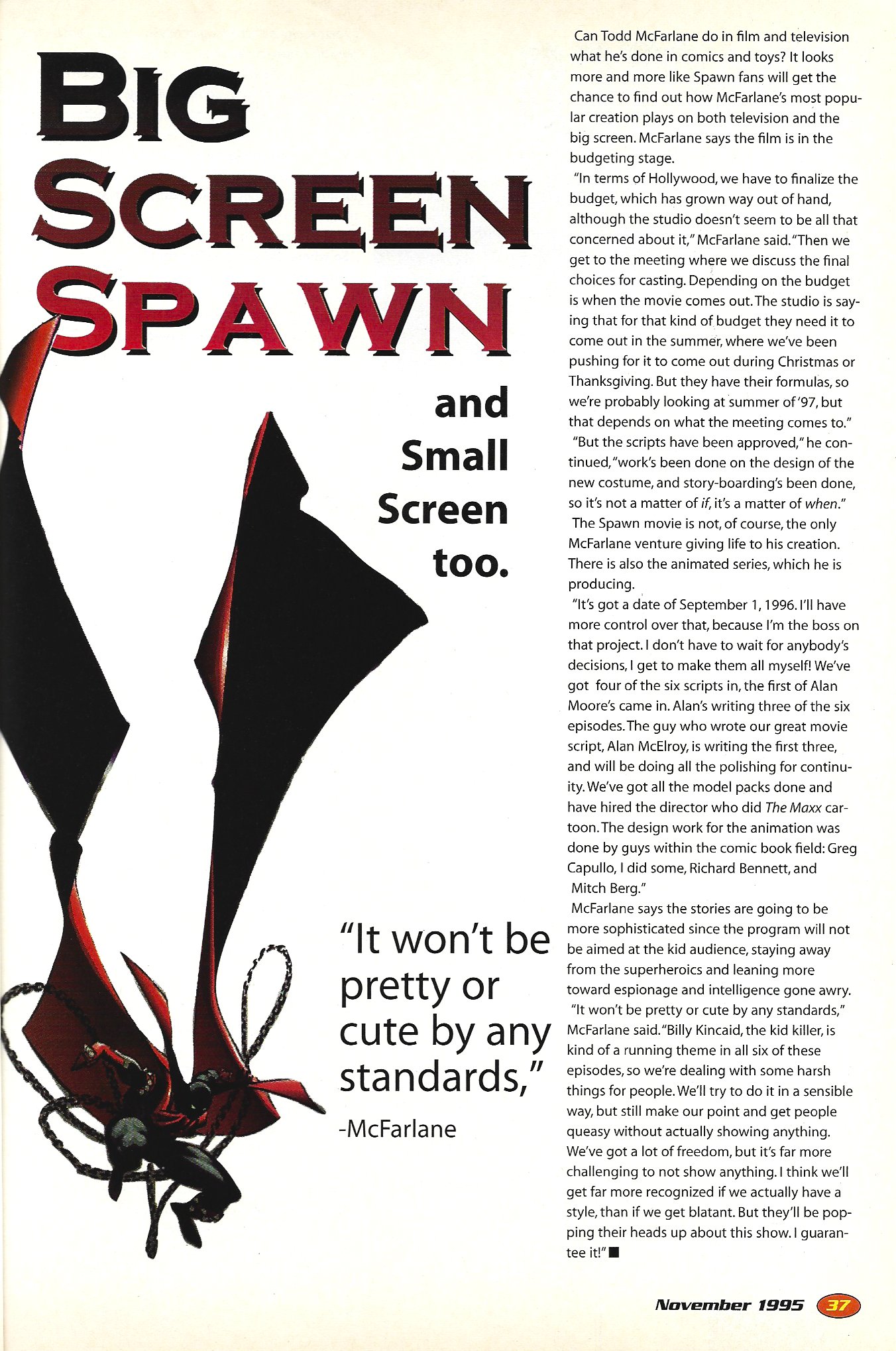 Daily Spawn Archive on X: ""BIG SCREEN SPAWN and Small Screen too." An ...
