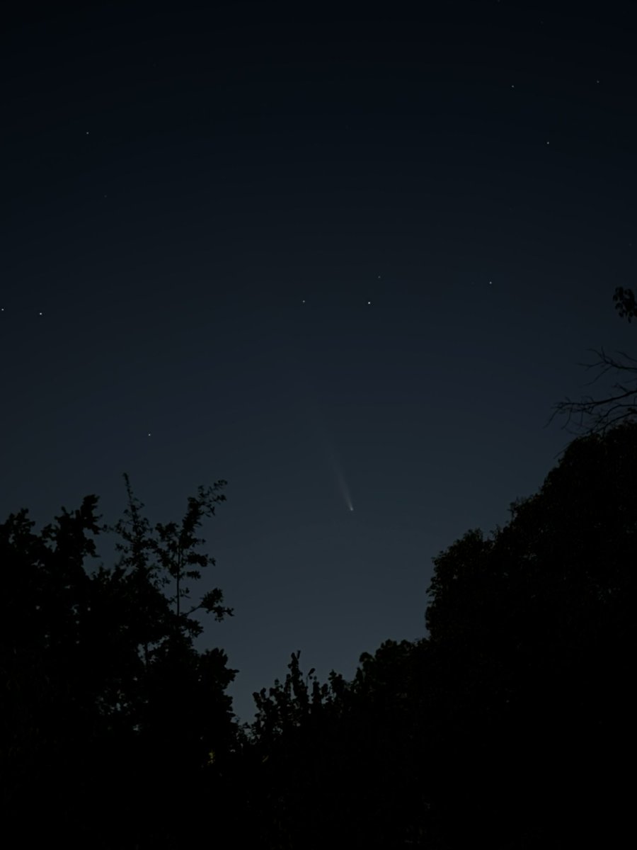 SacSpiritteam's tweet photo. Next few nights! Check out the comet! 💫☄️✨🌔 also the full moon is on the way too! 💛 https://t.co/didr8aLj1k