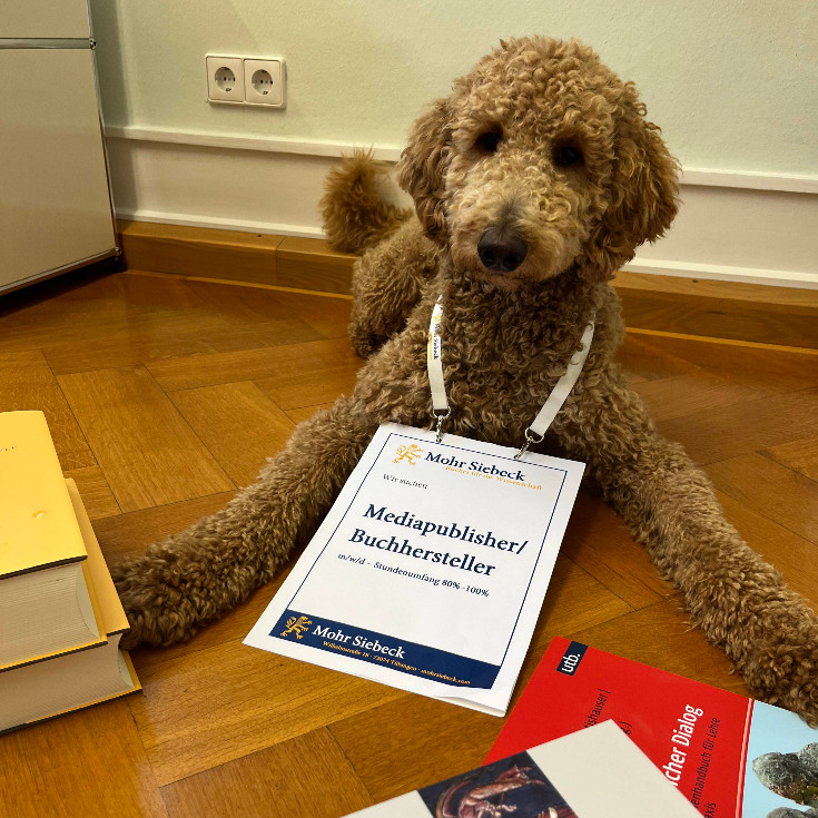 Wir suchen zum nächstmöglichen Zeitpunkt einen Mediapublisher/Buchhersteller (m/w/d) (Stundenumfang 80%–100%).

Wenn du dich angesprochen fühlst und Teil unseres Teams werden möchtest, findest du alle Informationen hier: mohrsiebeck.com/verlag/stellen…