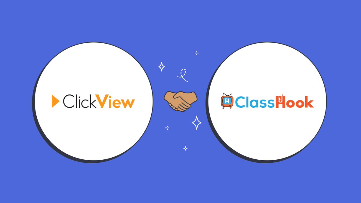 ClassHook's tweet image. Big news for ClassHook - we’ve joined
@ClickView
- the leading video solution for K-12 schools! 🎉
clickvieweducation.com/blog/news-upda…