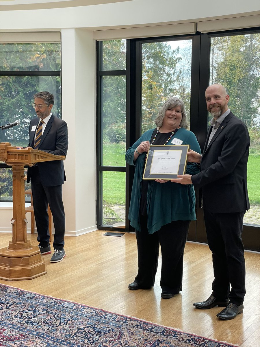 Celebrating the presidents award for staff!  Congratulations to @ubcappliedscience recipients Carmen de Hoog; Dana-Lyn Mackenzie and Leanne Kearns!   focusonpeople.ubc.ca/awards/2024-pr…