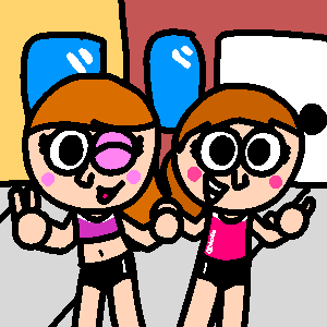 DacroyleYT_BTS's tweet photo. Source photos I made for the latest comic. Meet Ami and Mimi, also known as the SistÆs! https://t.co/h41vWgaCc2