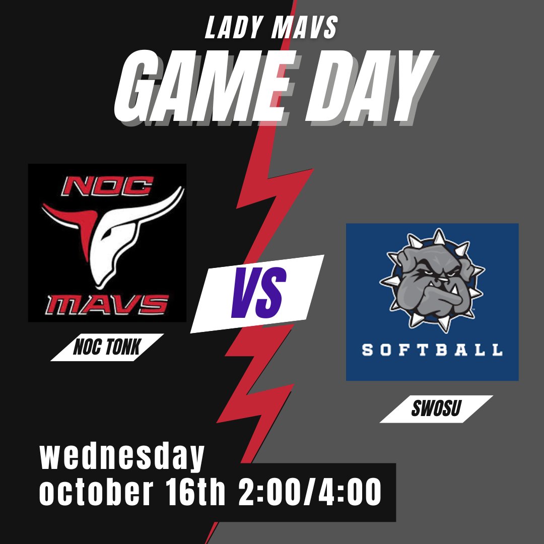 After a week and a half of great workouts/practices + some massive recruiting wins it's finally time to get back to work!  @ SWOSU in Weatherford.  Wednesday. 2:00 and 4:00 game times!  Let's GO!! 
#noctonksb
#OurWay