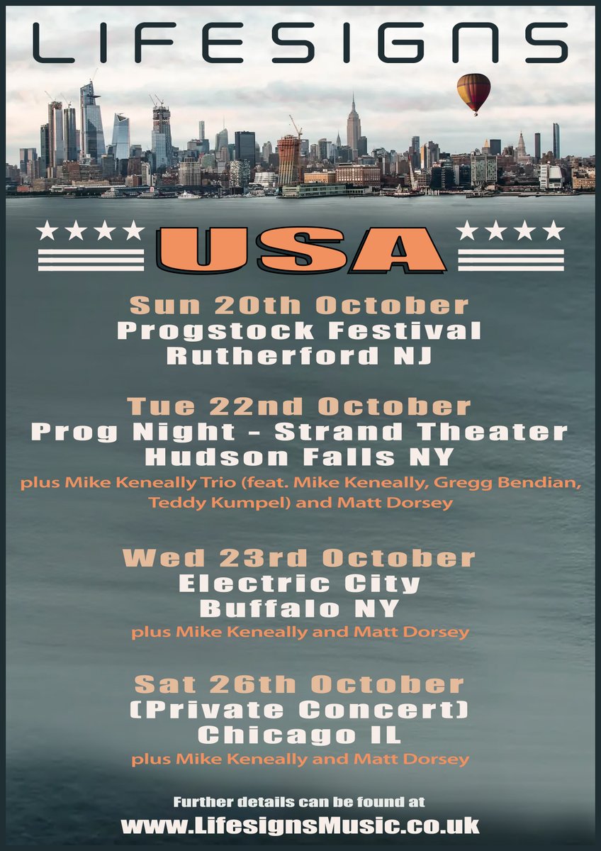 ProgStock Starts This Week! In-person and Livestream Options Available! PLUS Lifesigns Embarks on First US Tour with Mike Keneally &amp; Matt Dorsey. The Strand show features The Mike Keneally Trio with Gregg Bendian &amp; Teddy Kumpel with Matt Dorsey opening. - mailchi.mp/8529f6919192/l…