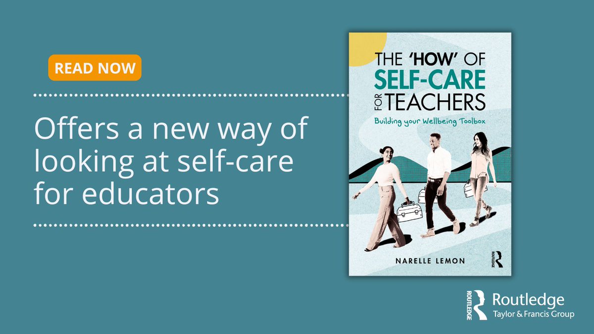 T&F Education Research (@tandfeducation) on Twitter photo Feeling exhausted and stressed?
Discover a new self-care framework tailored for educators! ✨
<a href="/rellypops/">Prof Narelle Lemon</a>' latest book has evidence-based strategies on self-compassion, mindful awareness, and more 📚
👉 Read now: spr.ly/6015WlMTW
#Selfcare #EduTwitter Feeling exhausted and stressed?
Discover a new self-care framework tailored for educators! ✨
<a href="/rellypops/">Prof Narelle Lemon</a>' latest book has evidence-based strategies on self-compassion, mindful awareness, and more 📚
👉 Read now: spr.ly/6015WlMTW
#Selfcare #EduTwitter