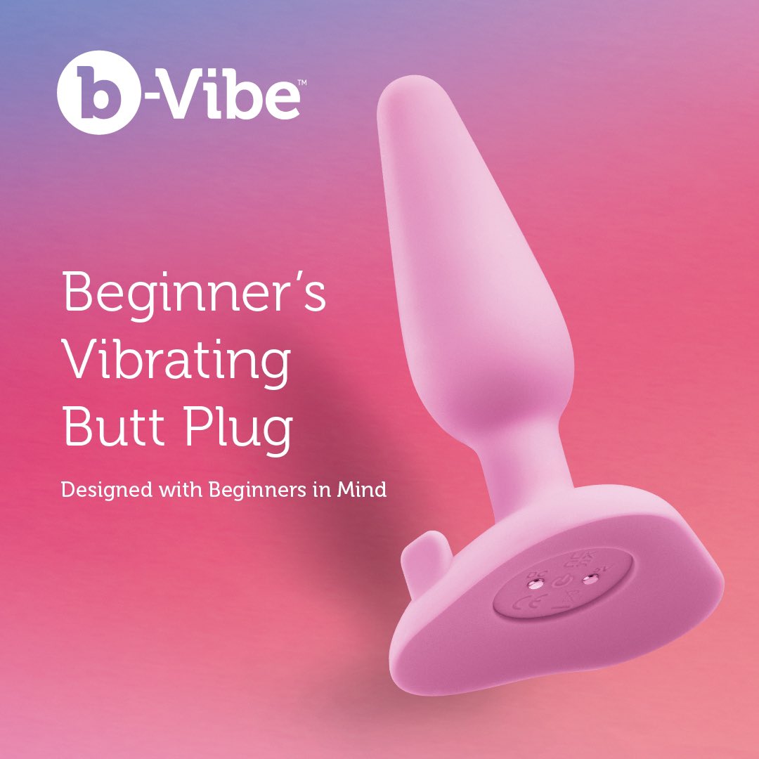 <a href="/bvibesocial/">b-Vibe</a> NEW Beginner's Vibration Butt Plug 💗 Expertly designed to stimulate your booty with its slender, tapered body - Shop now! #bvibe #beginner #vibrating #buttplug #silicone #waterproof #bodysafe #4speeds #6patterns