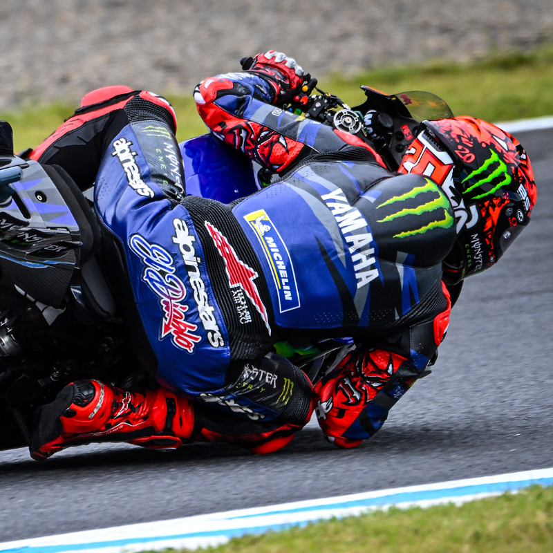 yamaharacingcom's tweet photo. Monster Energy @YamahaMotoGP's @FabioQ20 and @Rins42 are all ready and fired up for a second consecutive triple header: this time with the MotoGP paddock touching down in Australia, Thailand, and Malaysia.

#YamahaRacing | #MonsterYamaha | #MotoGP