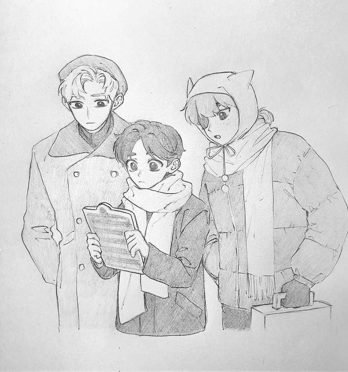 오프닝조 낙서
헐 손그림 처음 올리네요