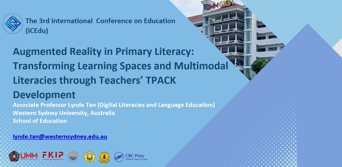 Always a pleasure to share my work on #augmented reality in #primary #literacy education with Indonesian colleagues. #ICEDU