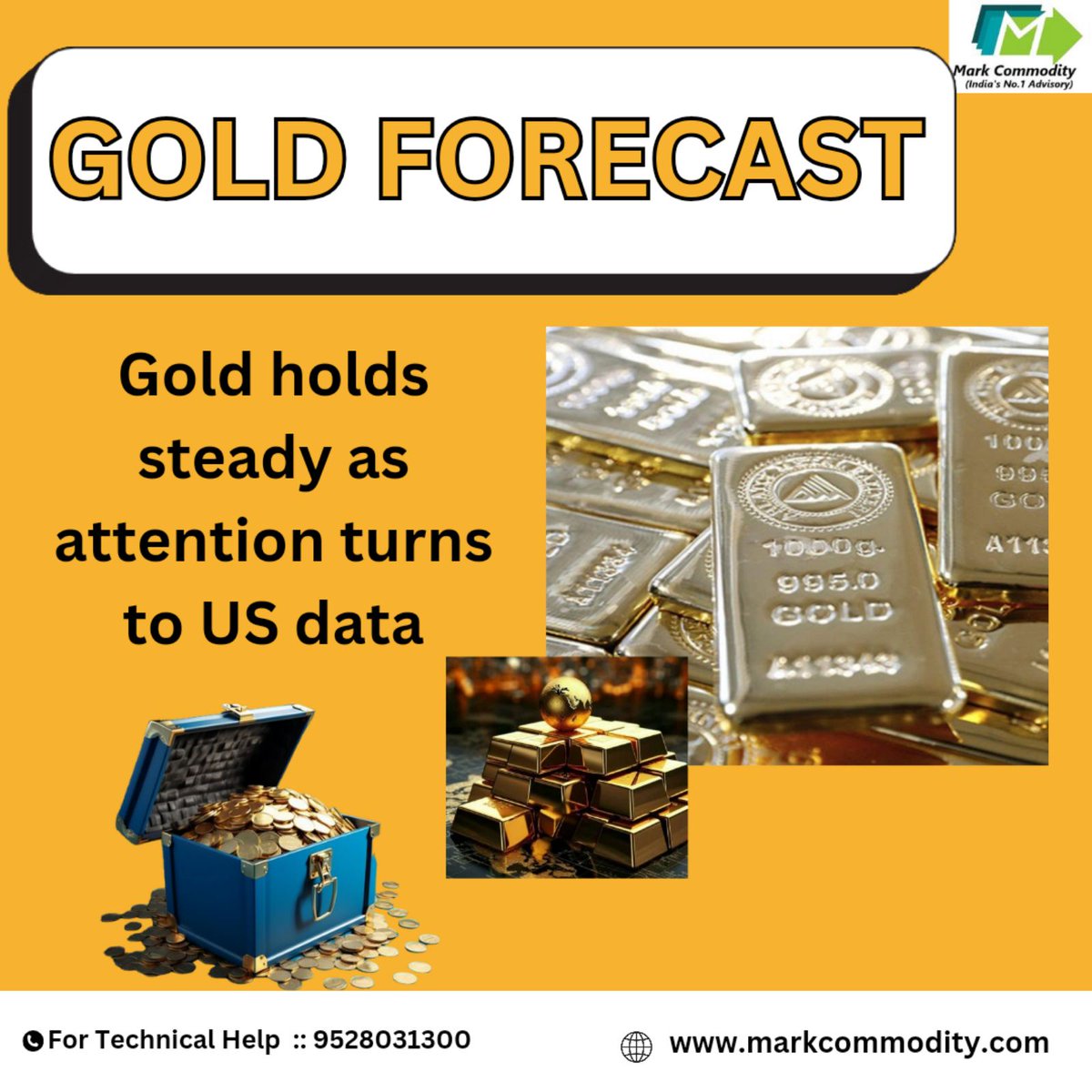 CommodityMark's tweet image. GOLD  FORECAST

Gold holds steady as attention turns to US data

For Technical Help  ::  9870723517
markcommodity.com.
#mcxtips #freemcxtips #livemcxtips #livemcxnews #mcxhnitips
#goldnews #goldupdate #goldtips #goldhnitips #livegoldtips