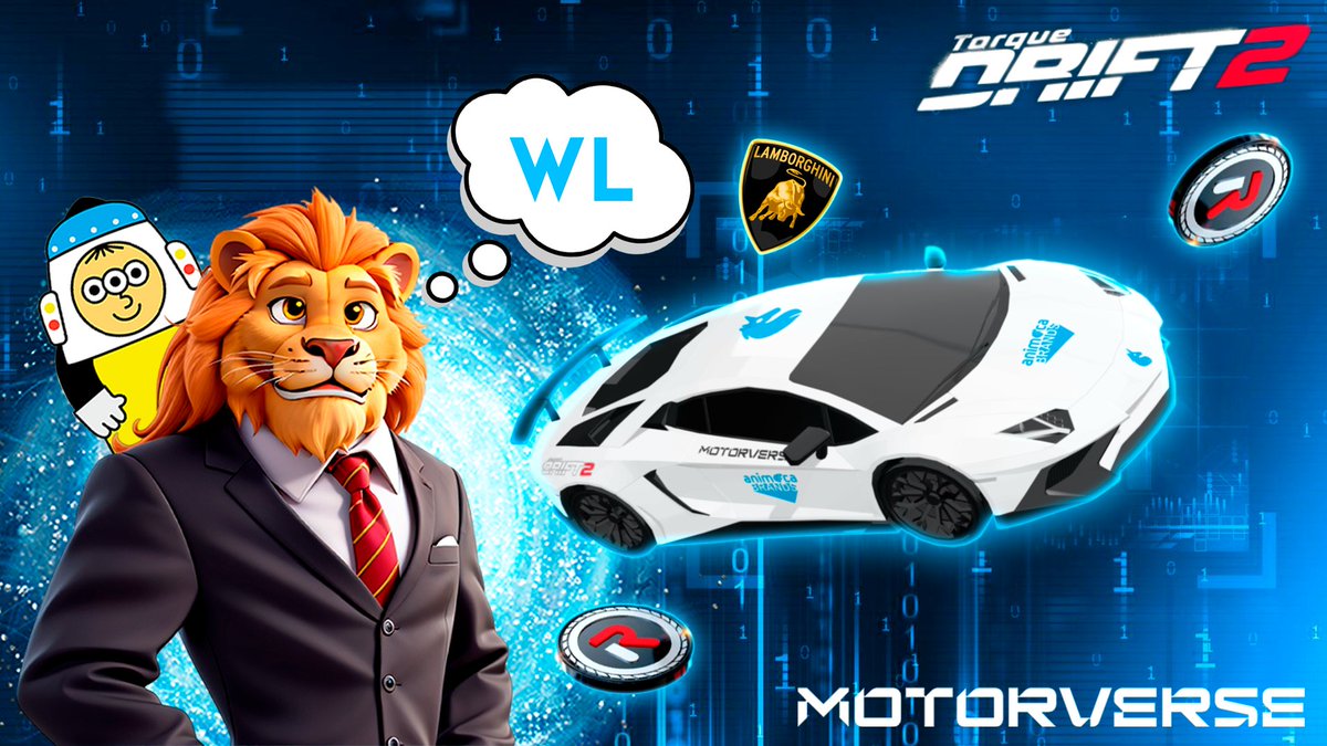 Giveaway of 3 WL RevvElite (guaranteed) and 10 WL RevvList (FCFS) for <a href="/Lamborghini/">Lamborghini</a>  x <a href="/TheMotorverse/">Motorverse</a>  x <a href="/animocabrands/">Animoca Brands</a>  . 2024/10/16 20:30 ~ 2024/10/16 10:00 AM (UTC)

Be holders of my ID <a href="/Lions_web3/">The Life of a Lion</a>  and complete tasks on Questn  👇
1️⃣ app.questn.com/quest/96058369…
2️⃣