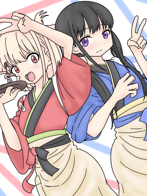 2人組 #イラスト #イラスト好きとつながりたい #絵柄好みっていう人にフォローされたい 