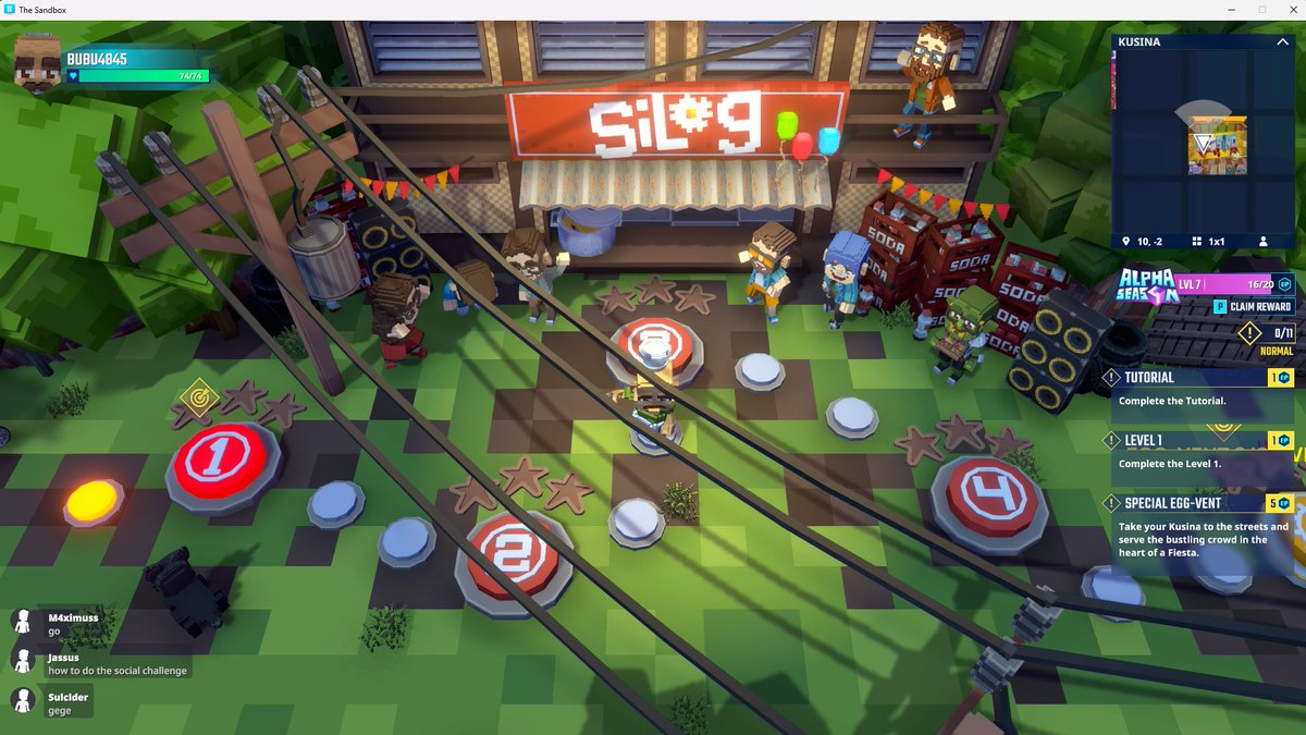 I'm cookin' up new dishes for customers in Kusina by <a href="/VauxMachina/">VauxMachina Studios</a> in <a href="/TheSandboxGame/">The Sandbox</a>! Join me to earn $SAND rewards! sandbox.game #TheSandbox #AlphaSeason4 #AS4SocialChallenge