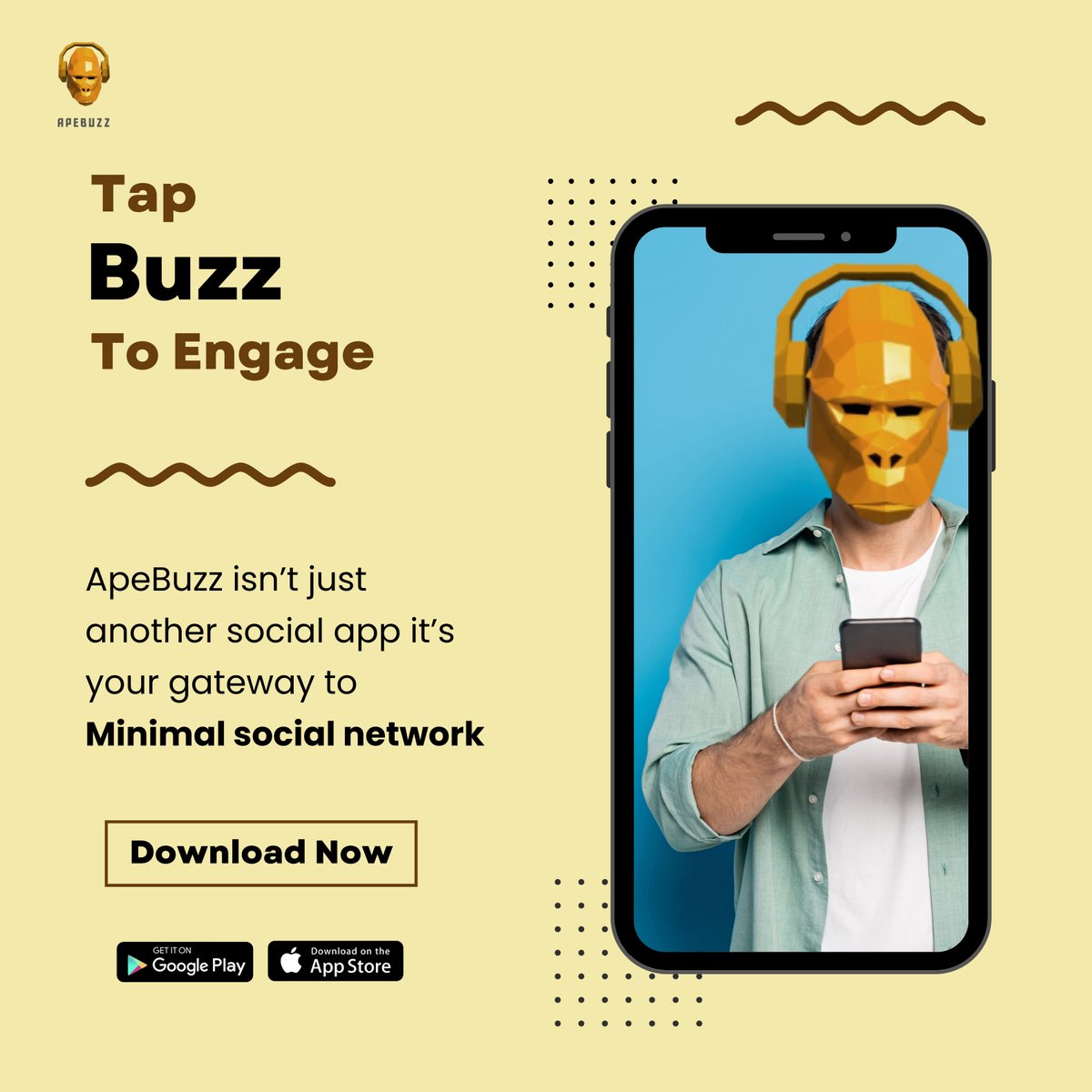 ApeBuzz_'s tweet photo. Ready to take social networking to the next level? Buzz in for real-time, meaningful interactions
.
#socialmedia #networking #connections #socialrewards #stayconnected #efficientcommunication #digitalcommunity #socialapps #quickconnect #simplifysocial https://t.co/Rh788PwZc9