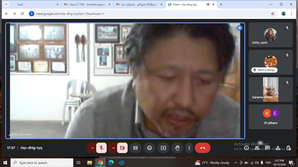 BJP4Nagaland's tweet photo. Hon'ble Minister for PHED & Cooperation, GoN Shri @jacob_zhimomi Ji who is also the Convenor of the State Active Membership Review Committee, held a 'State Sakriya Sadasyata Virtual Workshop' on 15th October 2024 evening. 

Addressing the participants, Shri Jacob Zhimomi Ji urged the karyakartas to intensify the membership drive efforts. He stressed on the utmost necessity and significance of the ongoing drive which, he said, will strengthen the Party and help the country achieve #ViksitBharat in line with HPM Shri @narendramodi Ji's vision.

District Active Membership Review Committee, State Office Bearers, State Spokespersons, District Incharges, District Presidents and General Secretaries and the District Primary Membership Abhiyan Team attended the virtual workshop.

#BJPSadasyata2024

@BJP4India @JPNadda @blsanthosh @anilkantony @YepthomiBen @YanthungoPatton @abhaygiribjp