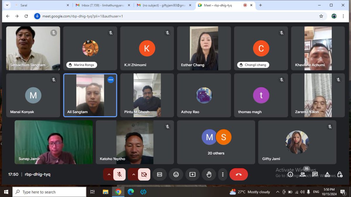 Hon'ble Minister for PHED &amp; Cooperation, GoN Shri <a href="/jacob_zhimomi/">Jacob Zhimomi</a> Ji who is also the Convenor of the State Active Membership Review Committee, held a 'State Sakriya Sadasyata Virtual Workshop' on 15th October 2024 evening. 

Addressing the participants, Shri Jacob Zhimomi Ji urged
