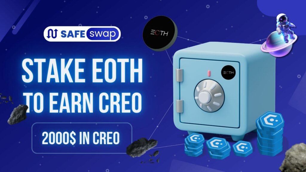 Stake Your EOTH, Earn Rewards in CREO!  

Creo Engine and Echo of the Horizon are expanding their amazing partnership and launched these two solid staking pools with more then $2000 in staking rewards per pool

safeswap.online/pools 

#SafeSwap #EOTH $EOTH #Staking #Creo $Creo