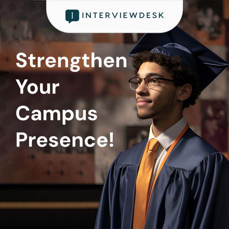 interview_desk's tweet image. Build a strong employer brand with InterviewDesk’s Talent Assessment Platform! Showcase your values, culture, and opportunities to university students, positioning your company as the top choice for graduates. 🌟

#EmployerBrand #CampusRecruitment #InterviewDesk #TalentAssessment