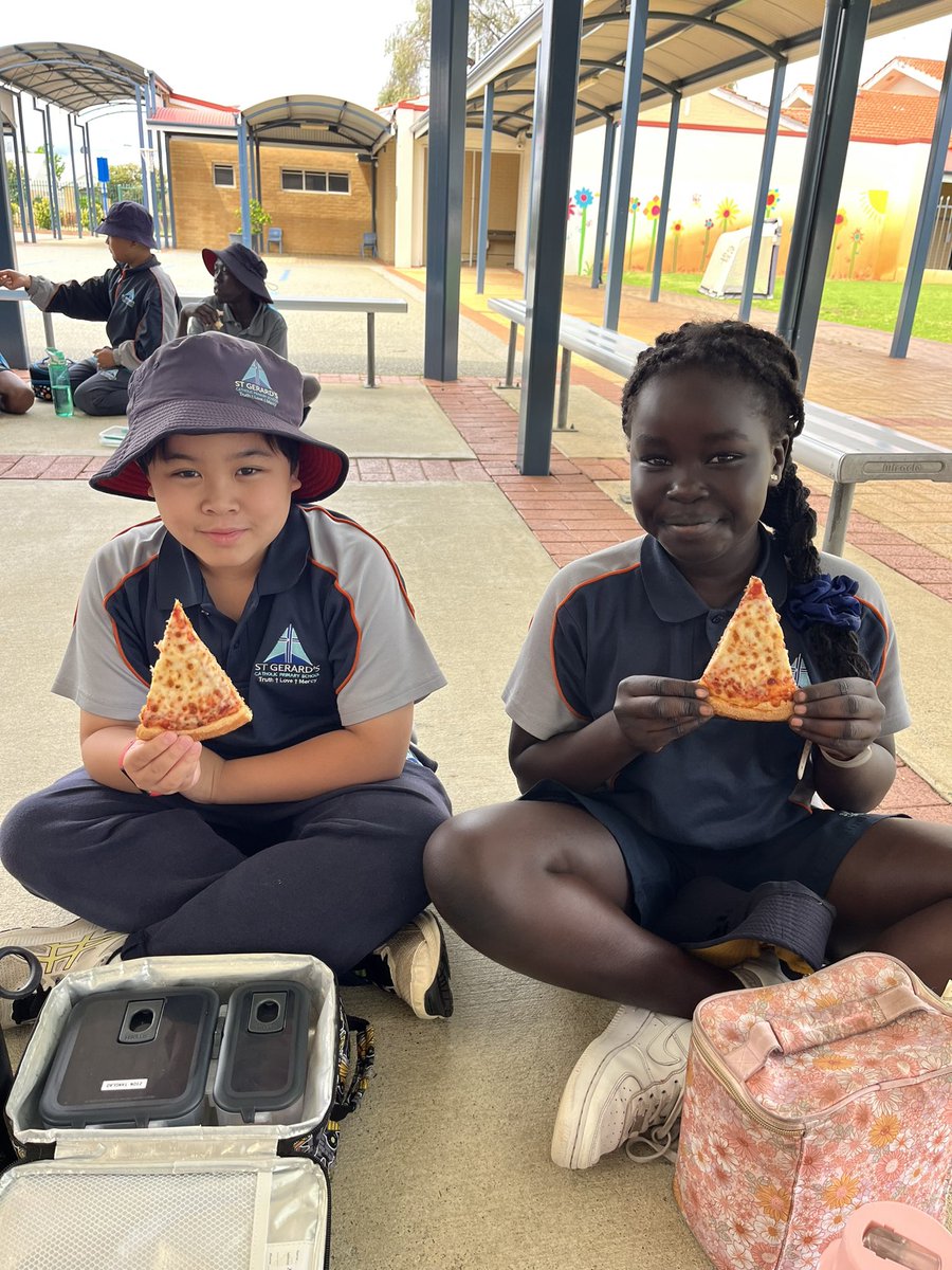 St Gerard Majella was Italian so we celebrate his Feast Day with pizza…… and zooper doooers. <a href="/stgerardscp/">@St Gerard's Catholic Primary School</a> <a href="/CatholicEdWA/">Catholic Education WA</a>