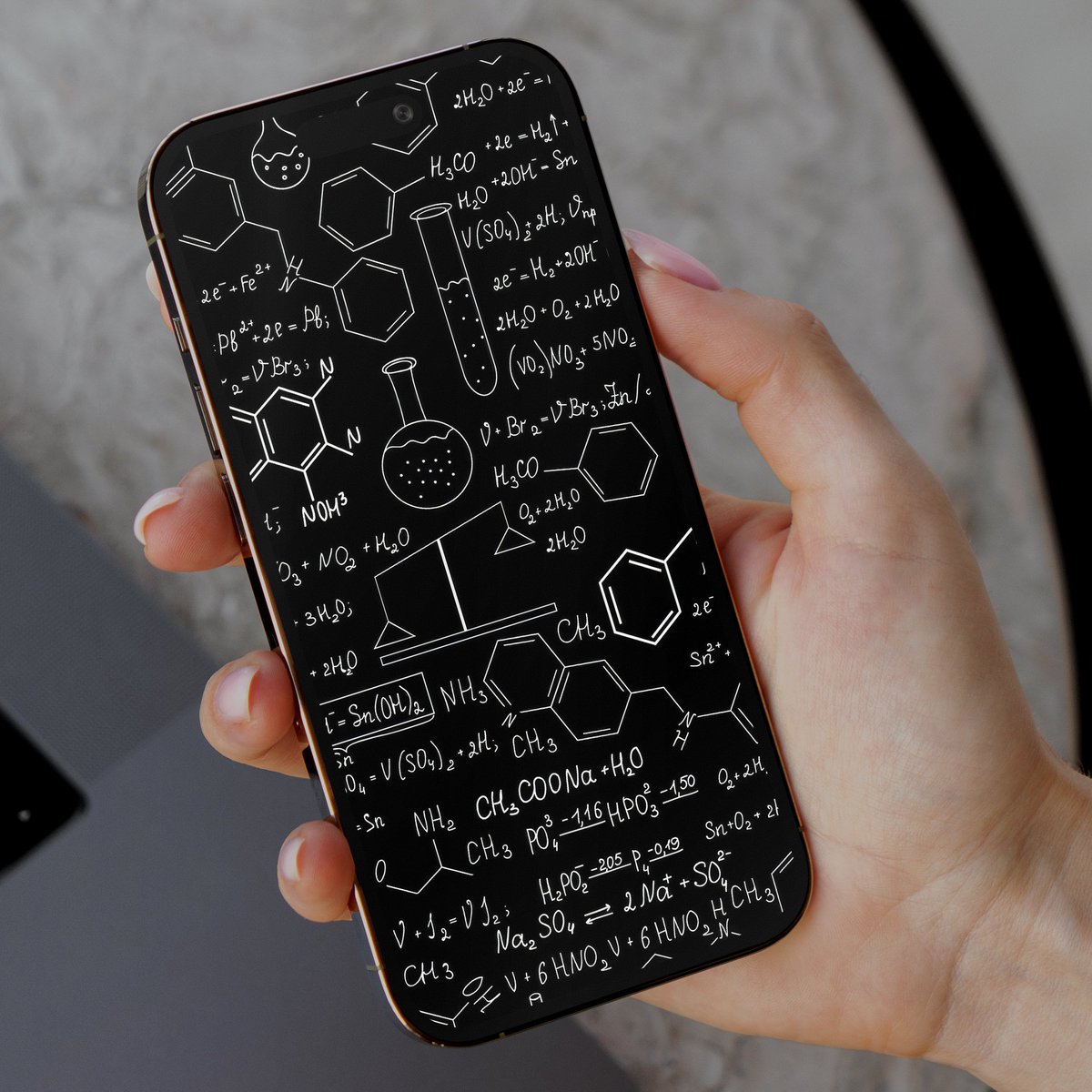 Papers_app's tweet image. Chemistry Wallpaper 🧪🔥
