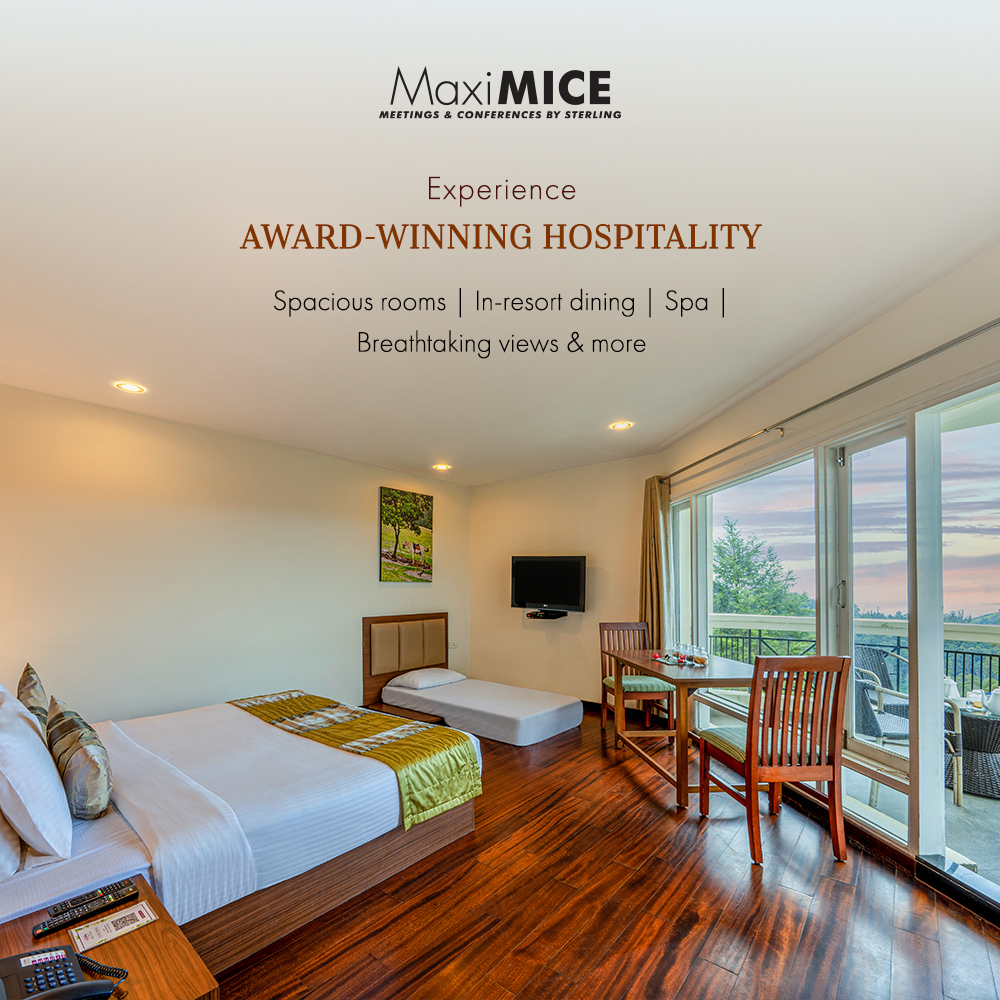 WorldOfSterling's tweet image. Elevate your event—book the entire resort for an exclusive experience! 
bit.ly/3Lud4Lr 

#Sterling #MICE #MaxiMICE #SterlingResorts #ScenicParadise #ExploreMore #TravelDiaries #Ooty #TamilNadu #Leisure #Travel #IntimateEvents #Events #Conference #Venues #GetTogether