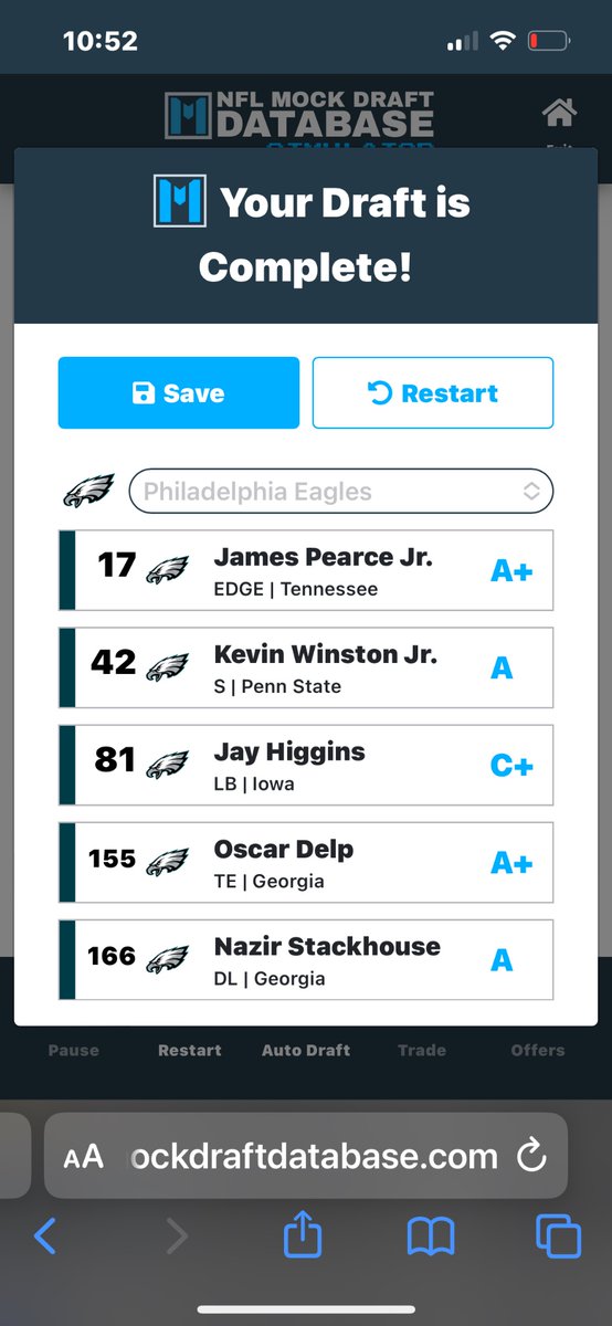 butsob80302's tweet photo. Latest eagles 2025 nfl mock draft https://t.co/VJTMNBamS8