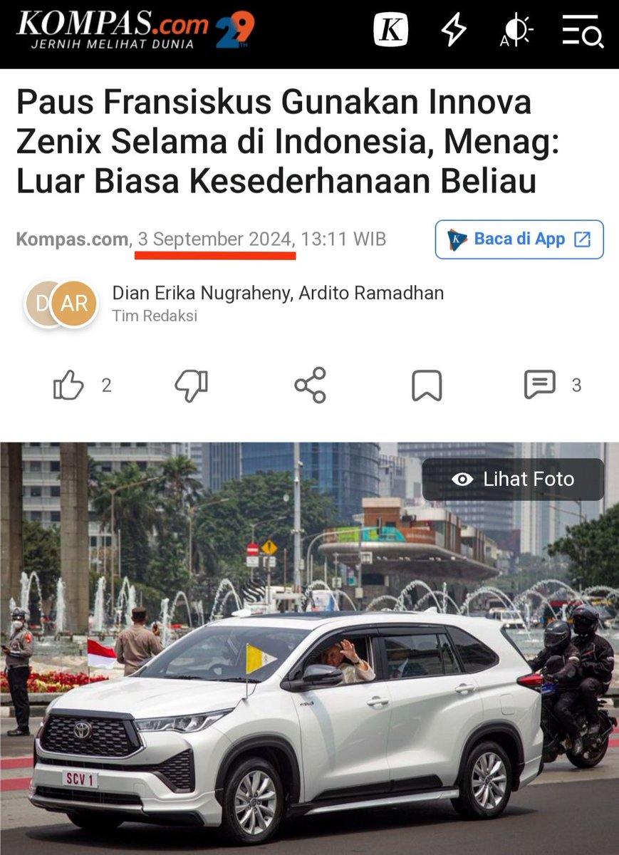 gumpnhell's tweet photo. Padahal kunjungan Paus Fransiskus baru 1,5 bulan lalu. 🙄 https://t.co/Qyz5D458y2