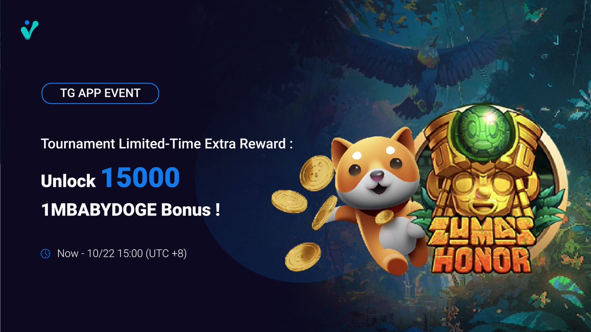 BOXVERSE_'s tweet photo. 🚨Experience the Zuma Honor and Earn Platform Rewards + The Hottest Meme Coin—1MBABYDOGE! 🎉
Limited-Time Tournament Bonus Reward
🐕💨 Join now! Click Start and "Play Games and Earn" to get started:
🔗 🐾💰 https://t.co/RIXWNb4Q55
🎁Rewards : #CloudPoints & #1MBABYDOGE
⏰Ends on: 10/22 at 15:00 (UTC+8)
🚀Don't miss this special opportunity to boost your winnings🤑
📍Stay updated: https://t.co/KoFzoKKaP3