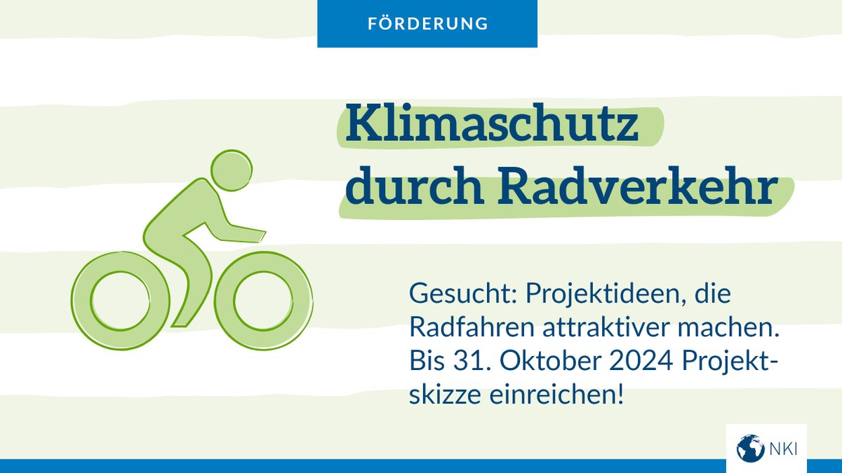 🏃💡💰 Schnell sein, Ideen für Klimaschutz-Projekte einreichen und von Förderung profitieren!
Noch bis 31.10.2024 sind die Förderfenster der Aufrufe investive "Kommunale Klimaschutz-Modellprojekte" und "Klimaschutz durch Radverkehr" geöffnet.
Alle Infos 👉 ow.ly/wUPZ50TIFHk