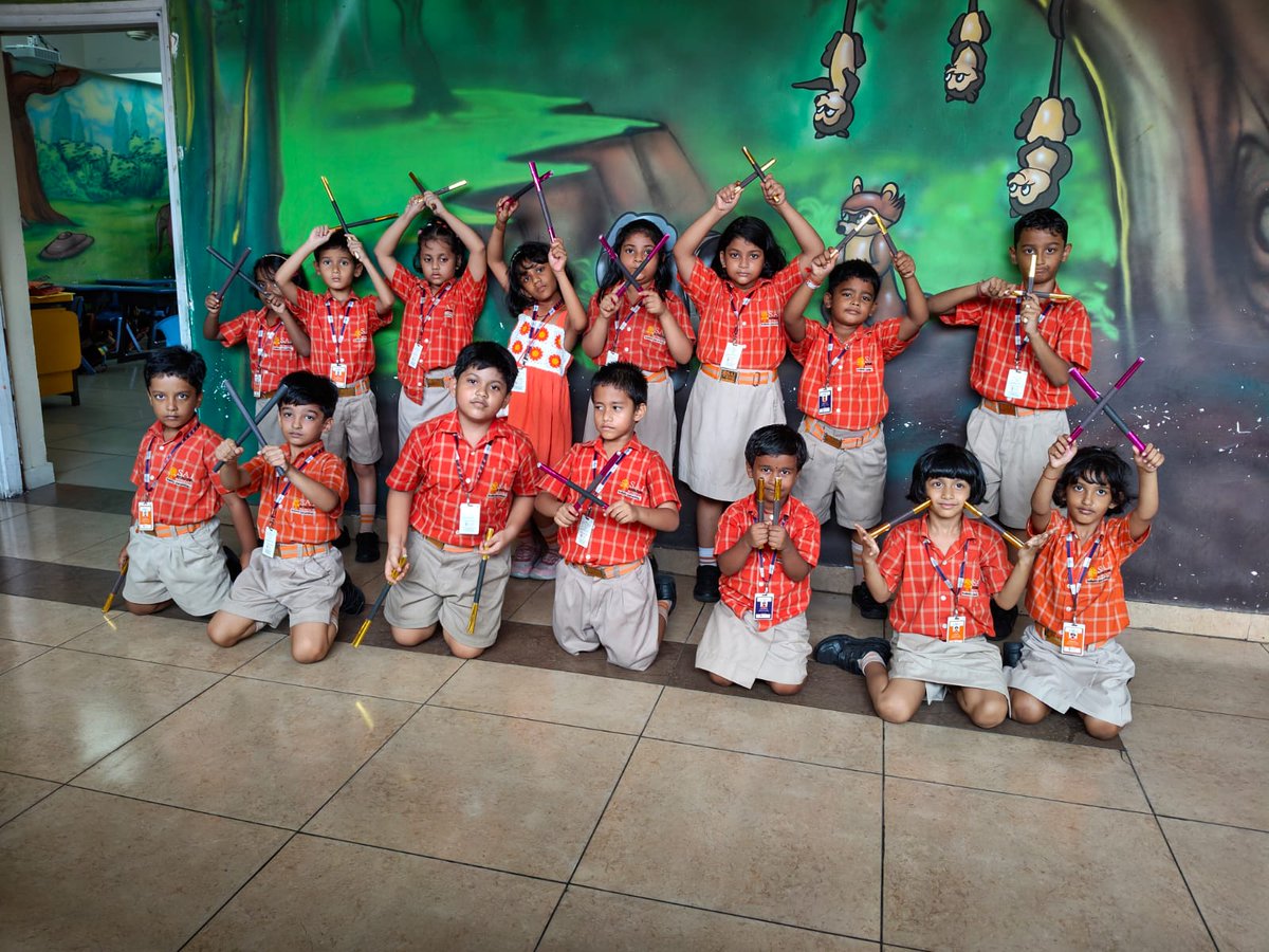 SAI_Edu_In's tweet image. On October 8, 2024, the Class I SAIoneers celebrated Dandiya with joy and enthusiasm! The students had an absolute blast dancing together to the lively beats, 
#DandiyaFever #FunTime #GettingTogether #SAIoneers
#DandiyaCelebrations