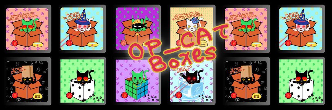 GM GM ALL 🫡

🎁 Giveaway 40x WL Spots from <a href="/OP_CAT_Boxes/">OP_CAT•Boxes😺📦</a> 🎁

🔶OP_CAT•Boxes😺📦 is an upcoming CAT-721, 10k pfp, experimental collection that purrs with the spirit of innovation on Bitcoin, using the OP_CAT opcode

🔶To enter: 
1️⃣ Follow: <a href="/OP_CAT_Boxes/">OP_CAT•Boxes😺📦</a> and <a href="/BenLuckyGem/">BenLuckyGem</a> 
2️⃣ Like