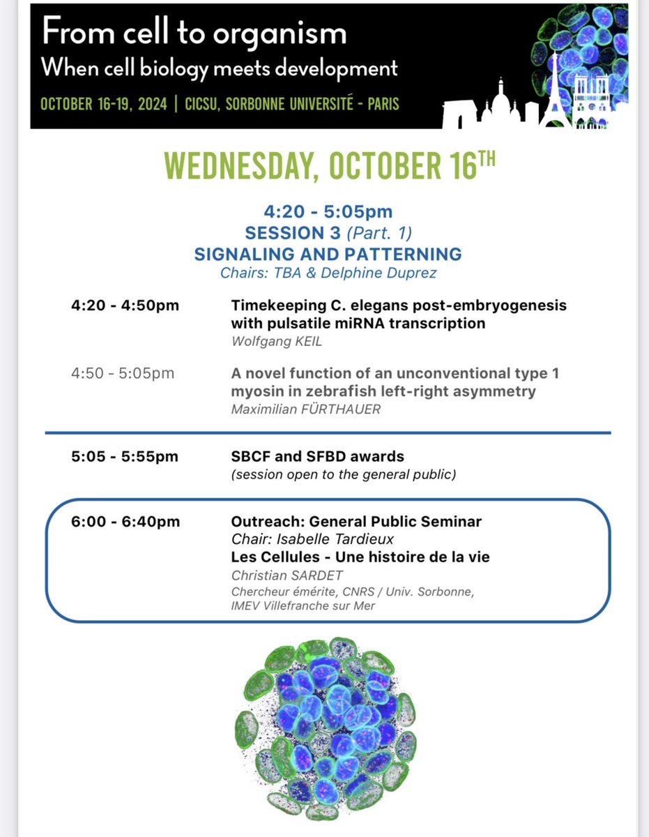 This afternoon and evening at Sorbonne université