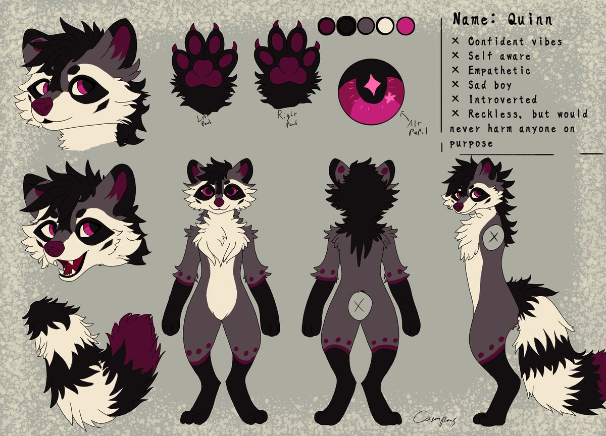 Finally made a character i feel like i genuinely vibe with. He's like me but alternate reality and better. There will be more of him for sure. One of my better #refsheets