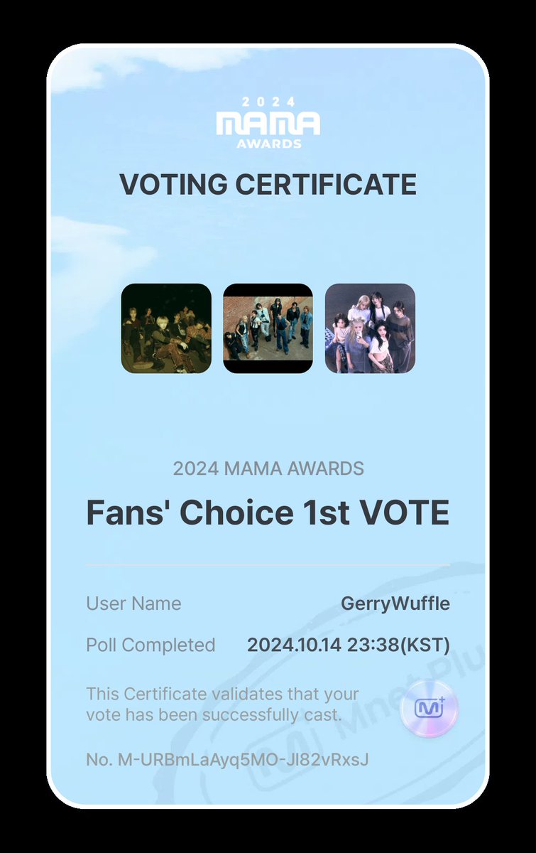 GerryWuffle's tweet photo. @oysted I vote #NMIXX for #2024MAMAVOTE https://t.co/vgiRQXAKv2