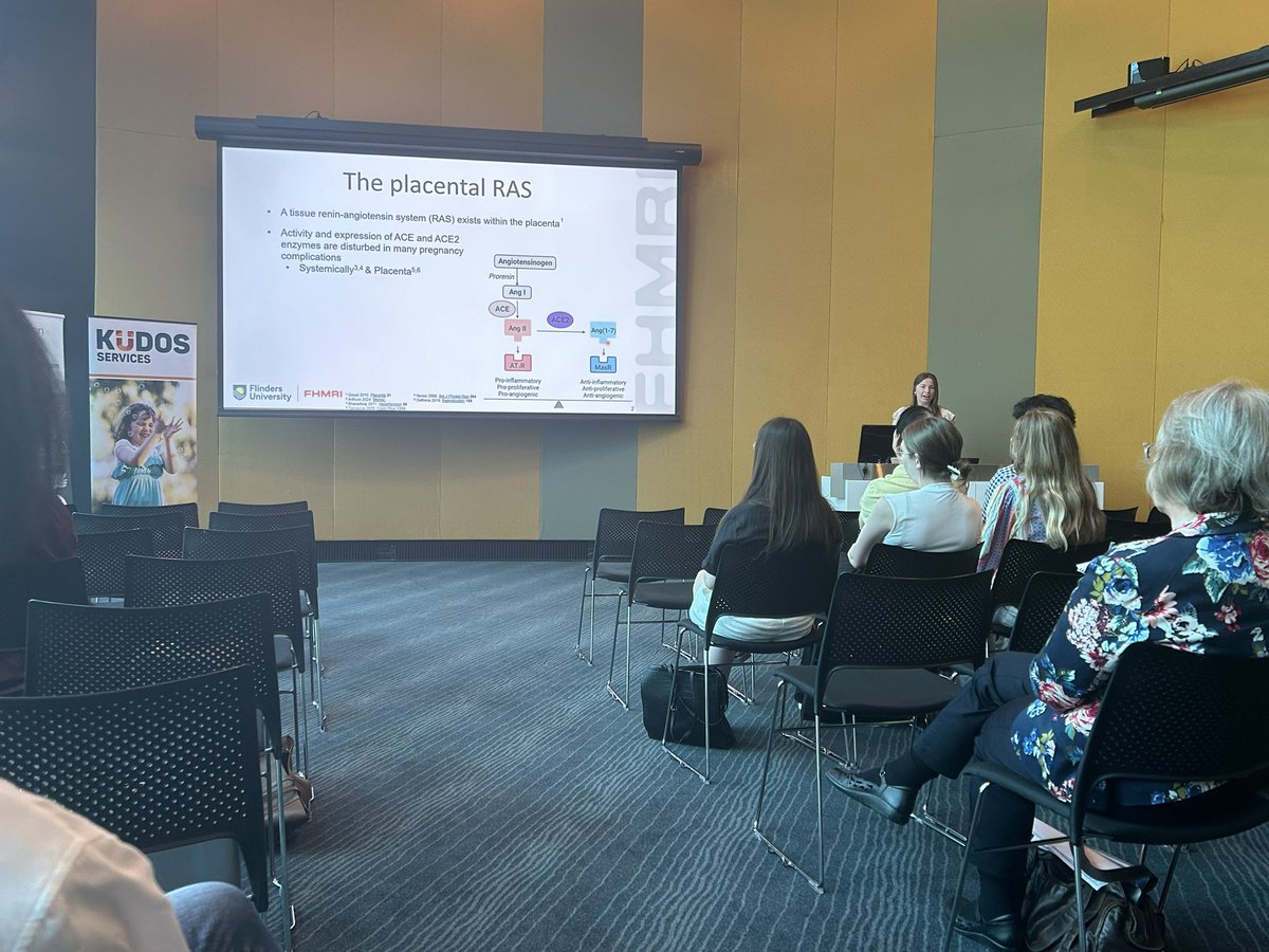 Last talk of the day here at the <a href="/HDA_SA/">HDA - Healthy Development Adelaide</a> research afternoon with <a href="/DrAnyaArthurs/">Anya Arthurs</a> sharing her work using placental organoids! 🤰🏻