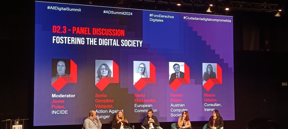 Trabajando Foro Derechos Digitales #fundacionECCASOCIALMADRID #AllDigitalSummit #ADSummit2024 #Ciudadaniadigitalcomprometida #ForoDerechosDigitales
