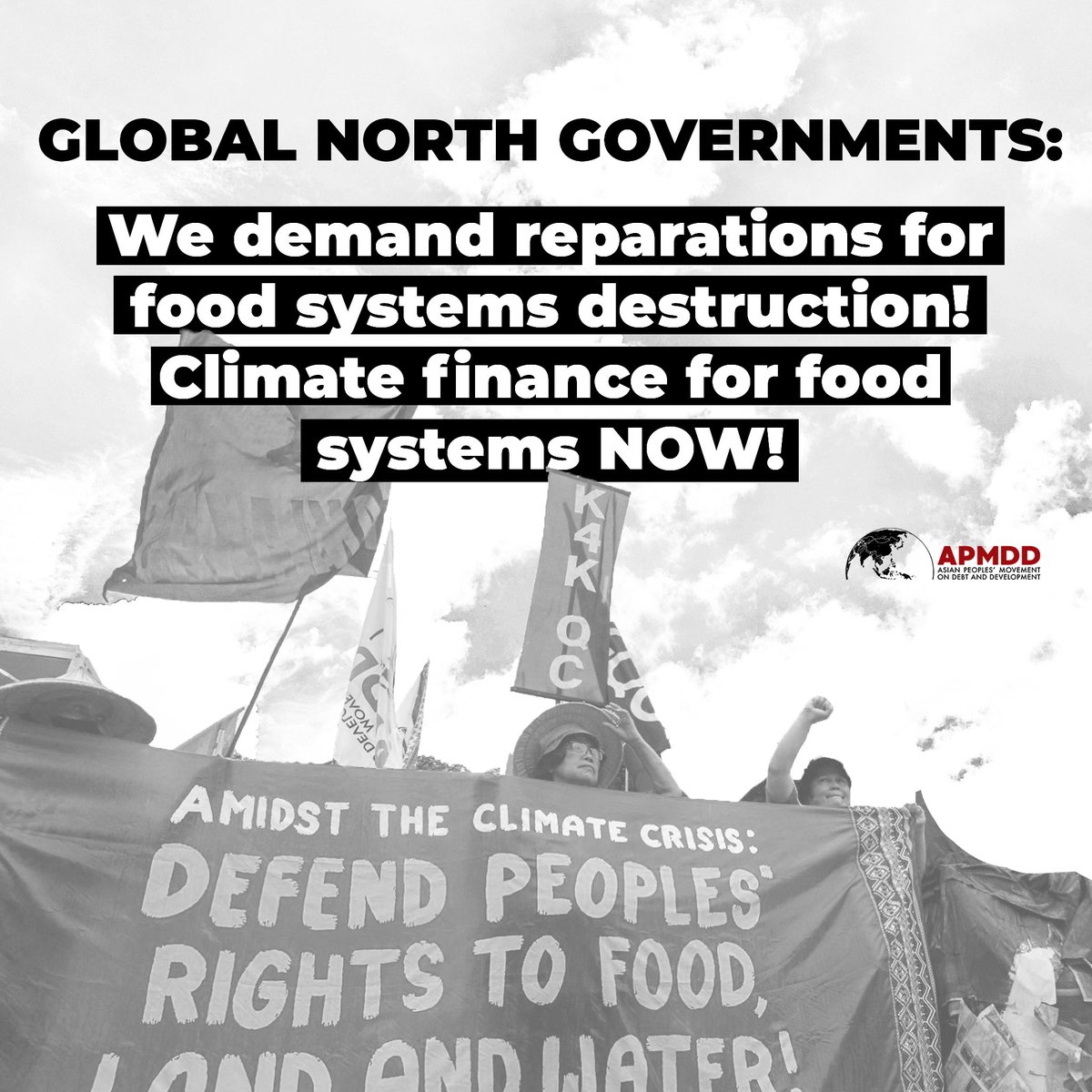 🚨 Smallholder farmers are paying BILLIONS more in climate adaptation than the Global North governments most responsible for the food and climate crises. 💸

This #WorldFoodDay, we demand that Global North gov'ts #PayUp and finance the adaptation of food systems NOW! 🌾
