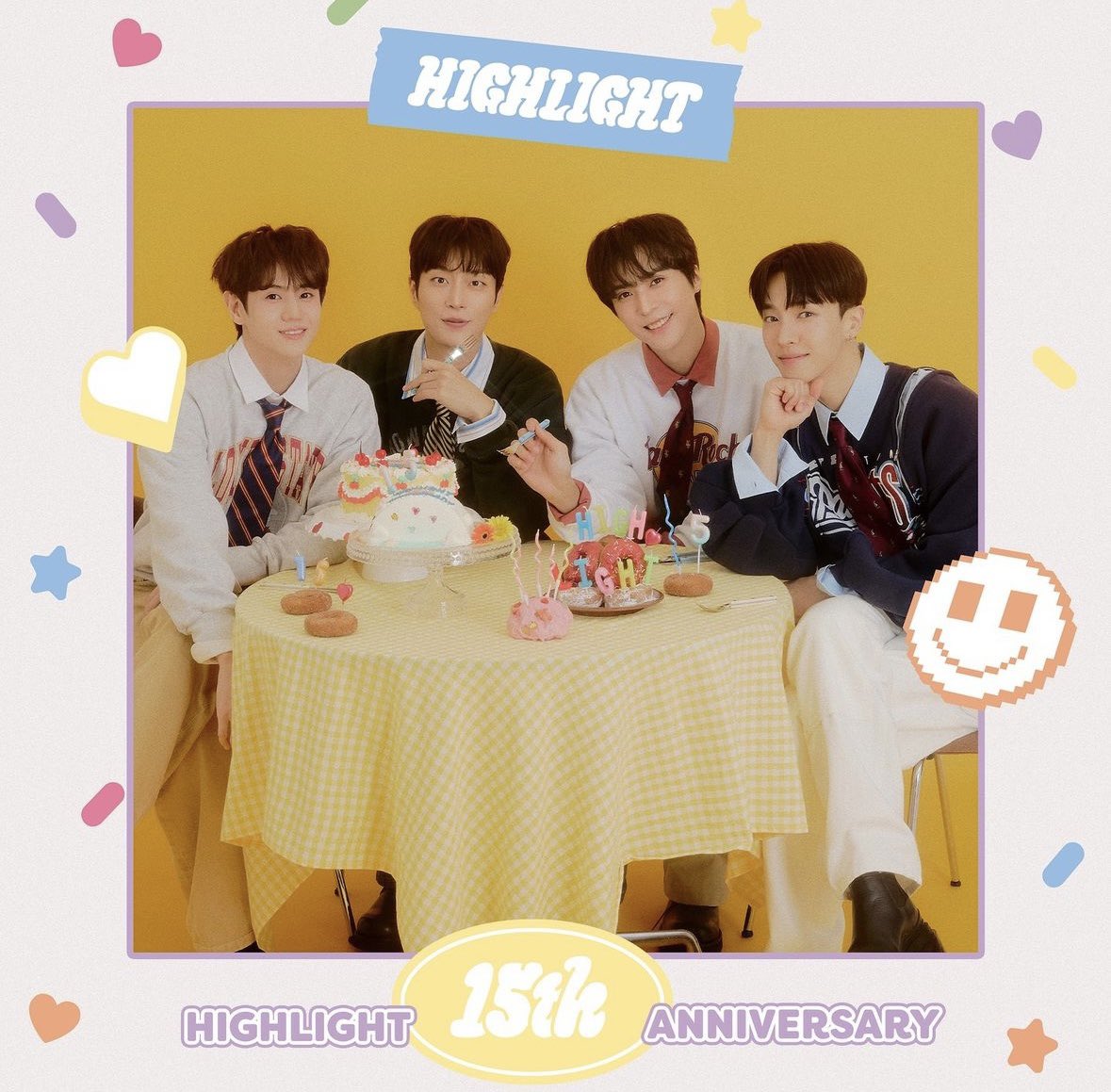 neirohighlight's tweet photo. 15周年おめでとうございます🎊
一緒にお祝いできて嬉しいです💕
こらからも応援していきます🥰

#HIGHLIGHT 
#하이라이트 https://t.co/HFxszM9aP7