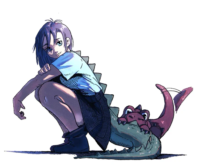 怪獣少女#イラスト #illustration 