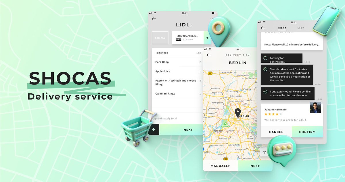 Discover Shocas: our project demonstrating expertise in logistics solutions and user interactions. Successful integration with top German retailers like Lidl and Aldi. Learn more about our recent app update at appomart.com/portfolio/shoc…