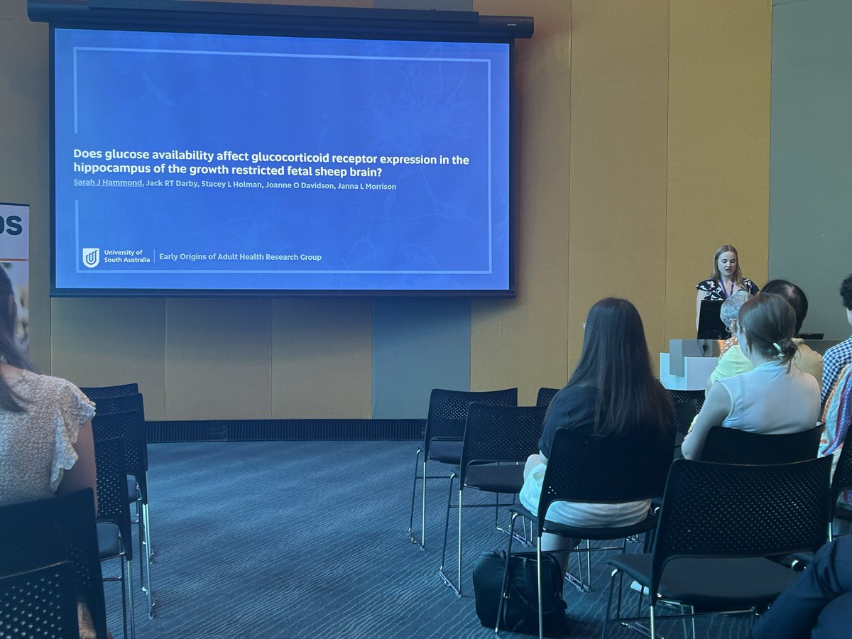 🧠 guru <a href="/Sarah_Hammond_/">Sarah Hammond</a> sharing her exciting work investigating the impact that maternal undernutrition has on fetal brain development <a href="/HDA_SA/">HDA - Healthy Development Adelaide</a> <a href="/UniversitySA/">UniSA</a> <a href="/ProfessorJanna/">Prof Janna Morrison</a>
