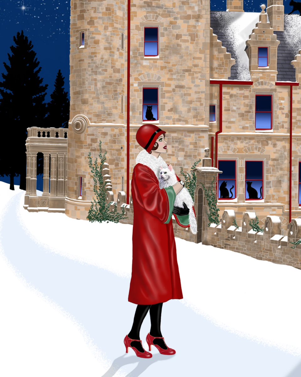 SaraONeillArt's tweet photo. Detail from the new Dreamer Christmas card. Those bricks were a killer! A challenging building to draw.. so many angles, textures, details… but a lovely image to create. Coming soon 💚
#BelfastCastle #UppaMillies https://t.co/KgedFd5Te5