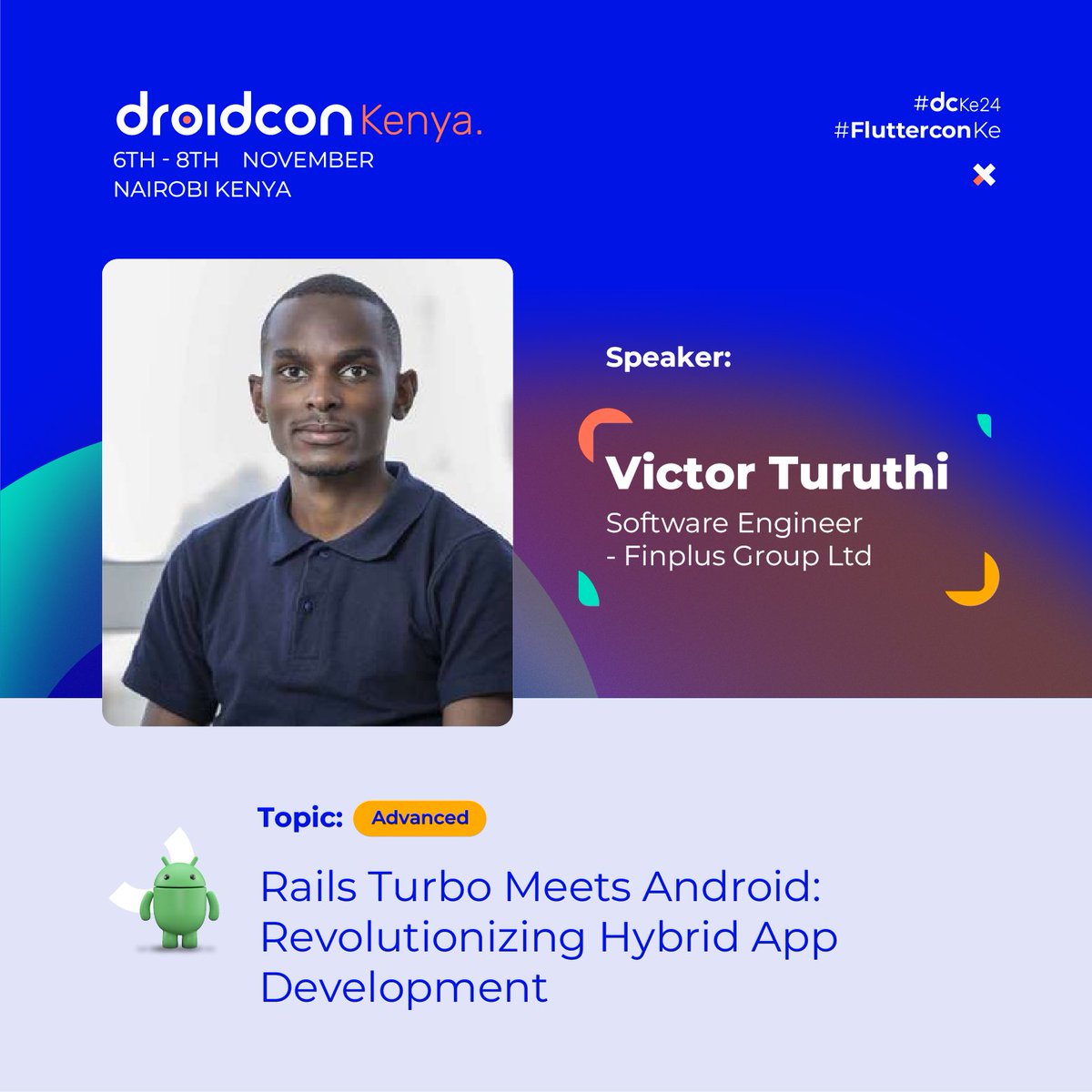 droidconke (@droidconke) on Twitter photo 🚨 Epic Speaker Reveal! 🚨
We’re excited to announce <a href="/turuthi_vick/">vic turuthi</a> who will do a presentation on "Rails Turbo Meets Android: Revolutionizing Hybrid App Development!" 🚀 Discover how to leverage Ruby on Rails Turbo to create high-performance hybrid apps on Android! Don’t miss 🚨 Epic Speaker Reveal! 🚨
We’re excited to announce <a href="/turuthi_vick/">vic turuthi</a> who will do a presentation on "Rails Turbo Meets Android: Revolutionizing Hybrid App Development!" 🚀 Discover how to leverage Ruby on Rails Turbo to create high-performance hybrid apps on Android! Don’t miss